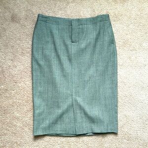 Banana Republic Gray Wool Pencil Skirt